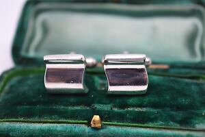 �y���������z�����Y�A�N�Z�T��?�@�r���e�[�W�X�^�[�����O�V���o�[�A�[���f�R�f�U�C���J�t�����N�Xvintage sterling silver cufflinks with an art deco design b80