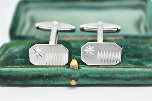 yzYANZT?@re[WX^[OVo[A[fRfUCJtNXvintage sterling silver cufflinks with an art deco design g50