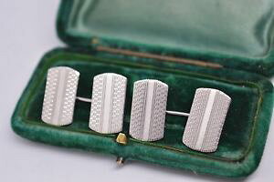 �y���������z�����Y�A�N�Z�T��?�@�r���e�[�W�X�^�[�����O�V���o�[�A�[���f�R�f�U�C���J�t�����N�Xvintage sterling silver cufflinks with an art deco design b543