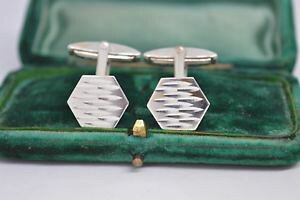 �y���������z�����Y�A�N�Z�T��?�@�r���e�[�W�A�[���f�R�f�U�C���X�^�[�����O�V���o�[�J�t�����N�Xvintage sterling silver cufflinks with an art deco design b726