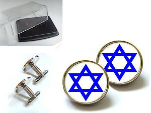 �y���������z�����Y�A�N�Z�T��?�@�f�C���B�b�h���_�������Y�J�t�X�{�^��star of david religion jewish mens cufflinks gift