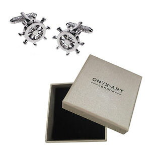 yzYANZT?@YzC[ZCJtNXIjLXA[g{bNXImens ship wheel sailor cufflinks amp; gift box by onyx art