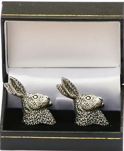 Tiger Cufflinks Pewter UK Hand Made Gift Boxed or Pouched QUANTITY DISCOUNT