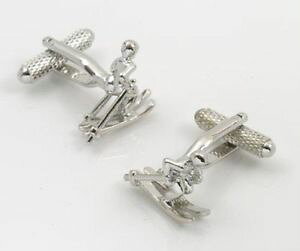 yzYANZT?@JtNXL[JtX{^XL[[{bNXskier on skies cuff links skiing cufflinks in box 8375