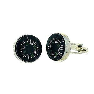 �y���������z�����Y�A�N�Z�T��?�@���E���h�R���p�X�J�t�����N�Xjakob strauss gents silvertone round compass cufflinks