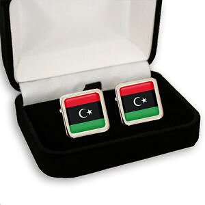 �y���������z�����Y�A�N�Z�T��?�@���r�A���r�A�����Y�J�t�X�{�^���{�b�N�Xlibya libyan flag men�fs cufflinks gift box engraving
