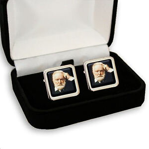 yzYANZT?@rNg[StXYJtX{^victor hugo french poet novelist mens cufflinks gift engraving