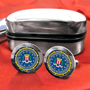 �y���������z�����Y�A�N�Z�T��?�@�J�t�X�{�^���{�b�N�Xfbi federal bureau of investigation cufflinks amp; box