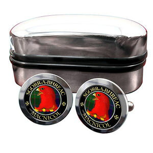 �y���������z�����Y�A�N�Z�T��?�@�X�R�b�g�����h�J�t�����N�X�{�b�N�Xmacnicol scottish clan crest cufflinks amp; box