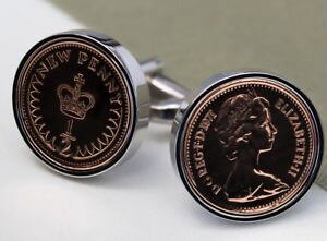 �y���������z�����Y�A�N�Z�T��?�@19711983�y���X�R�C���J�t�X�����Nhalf pence coin cufflinks choice of birthday year 1971 to 1983