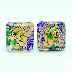 yzYANZT?@}`J[S[h[mFjXXNGAnhChJtNXmulti coloured gold millefiori murano square handmade cufflinks from venice