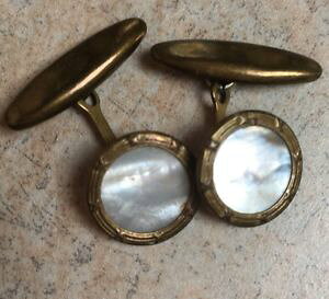 yzYANZT?@re[Wg~bhp[EhNYJtX{^vintage retro mid century mother of pearl round link mens cufflinks gift 15cm