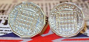 �y���������z�����Y�A�N�Z�T��?�@19673�y���X3d�R�C���J�t�X�����Nboxed 1967 threepence 3d coin cufflinks a birthday anniversary wedding gift