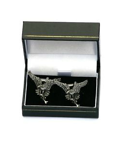 yzYANZT?@~TSJtXNV^Jmensosprey cufflinks pewter falconry present mens bird of prey gift
