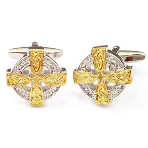 yzYANZT?@g[ZeBbNEhNXJtX{^×two tone celtic round cross cufflinks x2aj543