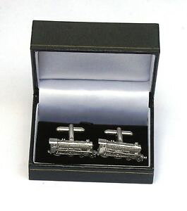 �y���������z�����Y�A�N�Z�T��?�@�s���[�^�[�J�t�X�{�^���{�b�N�Xsteam train pewter cufflinks ideal mens train driver gift boxed