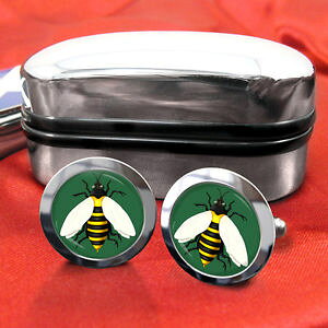 �y���������z�����Y�A�N�Z�T��?�@�J�t�X�{�^���{�b�N�Xhoney bee cufflinks amp; box