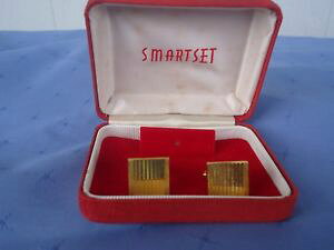 �y���������z�����Y�A�N�Z�T��?�@�r���e�[�W�A�[���f�R�S�[���h�����Y�J�t�X�{�^��vintage art deco gold mens cufflinks smartset