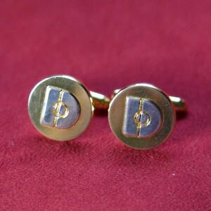 �y���������z�����Y�A�N�Z�T��?�@�A���t���b�h�_���q���\���b�h�X�^�[�����O�V���o�[�J�t�X�{�^���T���v�\�����_���Halfred dunhill solid sterling silver gilt cufflinks sampson morden 1998