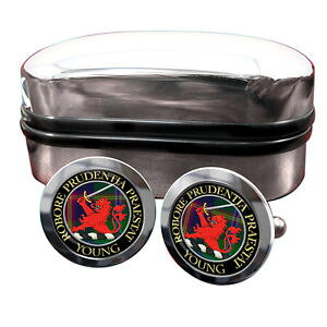 �y���������z�����Y�A�N�Z�T��?�@�X�R�b�g�����h�J�t�����N�X�{�b�N�Xyoung scottish clan crest cufflinks amp; box