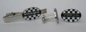 �y���������z�����Y�A�N�Z�T��?�@�X�N�[�^�[�J�t�X�{�^���Z�b�gvespa oval scooter mod cufflinks tiepin gift set