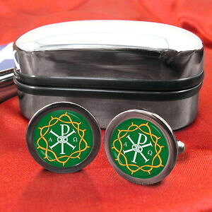 �y���������z�����Y�A�N�Z�T��?�@�N���E���J�t�X�{�^���A���vcrown of thorns passion cufflinks amp; box