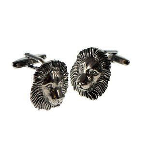 �y���������z�����Y�A�N�Z�T��?�@�{�b�N�X���C�I���s���[�^�[�J�t�����N�Xenglish made lion pewter cufflinks in a leatherette box xwcl086