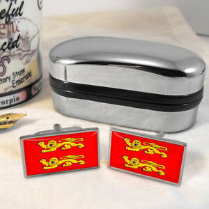 【送料無料】メンズアクセサリ? ノルマンディーフラグメンズカフスボタンフランスnormandy flag mens gift cufflinks france