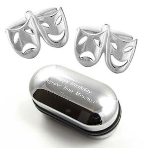 yzYANZT?@RfB[}XNJtX{^{bNXcomedy amp; tragedy theatre masks cufflinks amp; engraved gift box