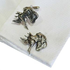 �y���������z�����Y�A�N�Z�T��?�@�s���[�^�[�L�W�J�t�X�{�^���N���X�}�Xenglish pewter spaniels with pheasant, dog cufflinks xmas gift ref a26