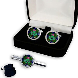 yzYANZT?@^[^`FbNXRbghVXYJtX{^Zbgcolquhoun clan tartan scottish thistle menfs cufflinks set gift engraving