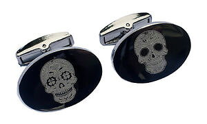 �y���������z�����Y�A�N�Z�T��?�@�X�J���J�t�X�{�^���W�F�[���X�{���hday of the dead sugar skull cufflinks as seen in james bond spectre