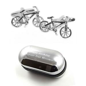 yzYANZT?@TCNOoCNJtX{^{bNXcycling bicycle bike cufflinks amp; engraved gift box