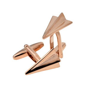 �y���������z�����Y�A�N�Z�T��?�@���[�Y�S�[���h���b�L�{�b�N�X×�J�t�X�{�^��rose gold plated paper plane cufflinks presented in a cufflink box x2aja1020
