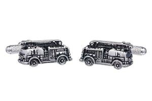 �y���������z�����Y�A�N�Z�T��?�@�I�j�L�X�A�[�g�{�b�N�X�J�t�����N�Xfire engine fireman cufflinks in onyx art cufflink gift box