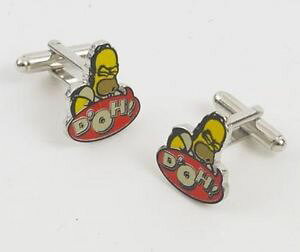 �y���������z�����Y�A�N�Z�T��?�@�V���v�\���Y�z�[�}�[�V���v�\���{�b�N�X�J�t�X�{�^��the simpsons homer simpson doh doh cufflinks in gift box 13956