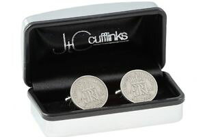 �y���������z�����Y�A�N�Z�T��?�@�v���[���g�J�t�X�{�^�������Ymens 70th birthday gift 1948 sixpence coins cufflinks mens present
