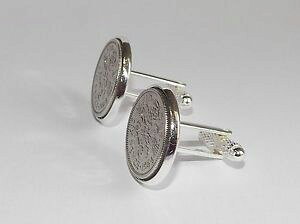 �y���������z�����Y�A�N�Z�T��?�@�R�C���J�t�X�{�^�������Y�v���[���g1965 sixpence coin cufflinks mens 53rd birthday gift present anniversary