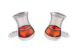 【送料無料】メンズアクセサリ—　シマメノウカフスリンクボックスウイスキーグラスカフスリンクwhisky glass cufflinks for men presented in onyx art cufflink gift box