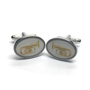 yzYANZT?@Giei[z[ogbLpbhJtX{^enamelled tenor horn baritone oval silverplated torpedo cufflinks in padded g