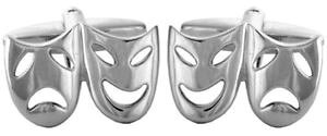 �y���������z�����Y�A�N�Z�T��?�@�I�[�v���}�X�N�J�t�����N�Xnovelty open theatrical masks cufflinks