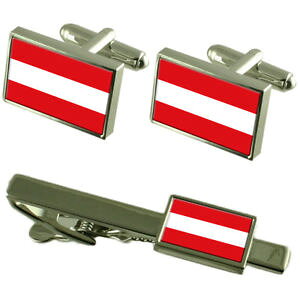 yzYANZT?@I[XgAJtX{^^CNbv}b`O{bNXZbgaustria flag cufflinks tie clip matching box gift set