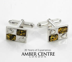 yzYANZT?@C^AJtNXj[NogX^[OVo[italian cufflinks unique green baltic amber 925 sterling silver cf006 rrp95
