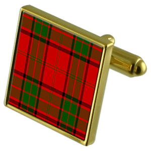 �y���������z�����Y�A�N�Z�T��?�@�^�[�^���`�F�b�N�P�[�X�S�[���h�J�t�����N�Xtartan clan maxwell gold cufflinks in engraved personalised case