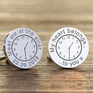 �y���������z�����Y�A�N�Z�T��?�@�p�[�\�i���C�Y�J�t�X�{�^��personalised meet me at the alter cufflinks, groom gift wedding party gift,