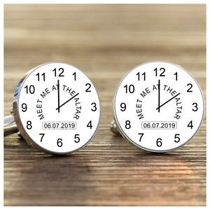 �y���������z�����Y�A�N�Z�T��?�@�p�[�\�i���C�Y�J�t�X�{�^���p�[�e�Bpersonalised meet me at the alter cufflinks, wedding groom gift party gift,