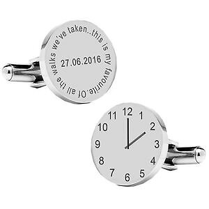 �y���������z�����Y�A�N�Z�T��?�@�p�[�\�i���C�Y�V���o�[�J�t�����N�Xpersonalised silver plated of all the walksgroom wedding time cufflinks
