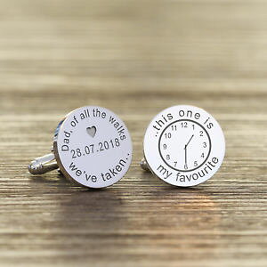 �y���������z�����Y�A�N�Z�T��?�@�p�[�\�i���C�Y�V���o�[personalised silver plated father of the bride wedding date cufflink