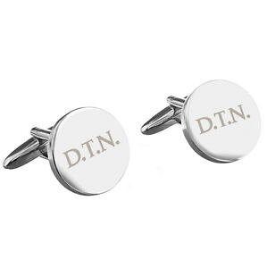 �y���������z�����Y�A�N�Z�T��?�@�p�[�\�i���C�Y���E���h�J�t�����N�X personalised initial round cufflinks birthday fathers day wedding annivesary