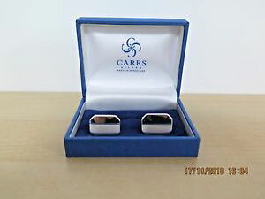 �y���������z�����Y�A�N�Z�T��?�@�V���o�[�J�t�����N�Xplain sterling silver rectangular cufflinks by carr silver